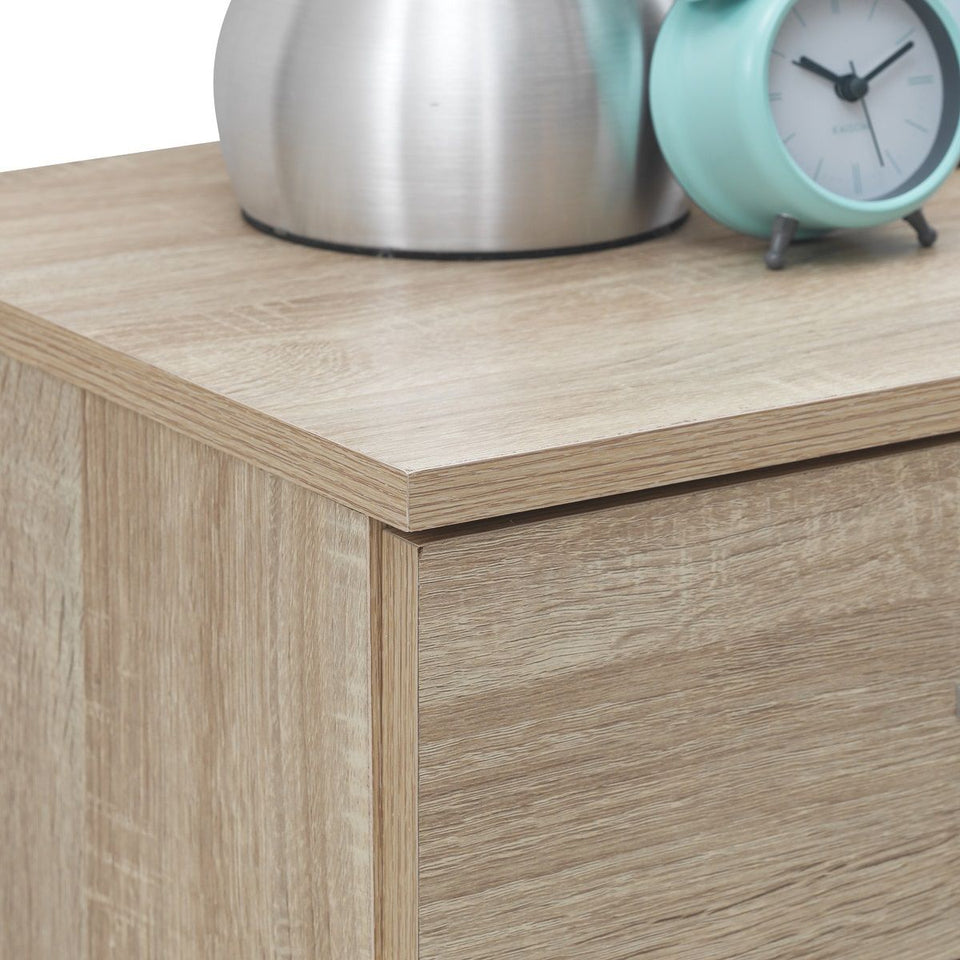 3 Piece Bedroom Furniture Set Wardrobe Bedside Cabinet Chest of Drawers in Stylish Finishes