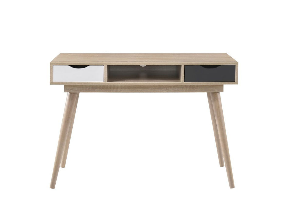 Modern Home Office Desk with 2 Drawers – Sonoma Oak Finish