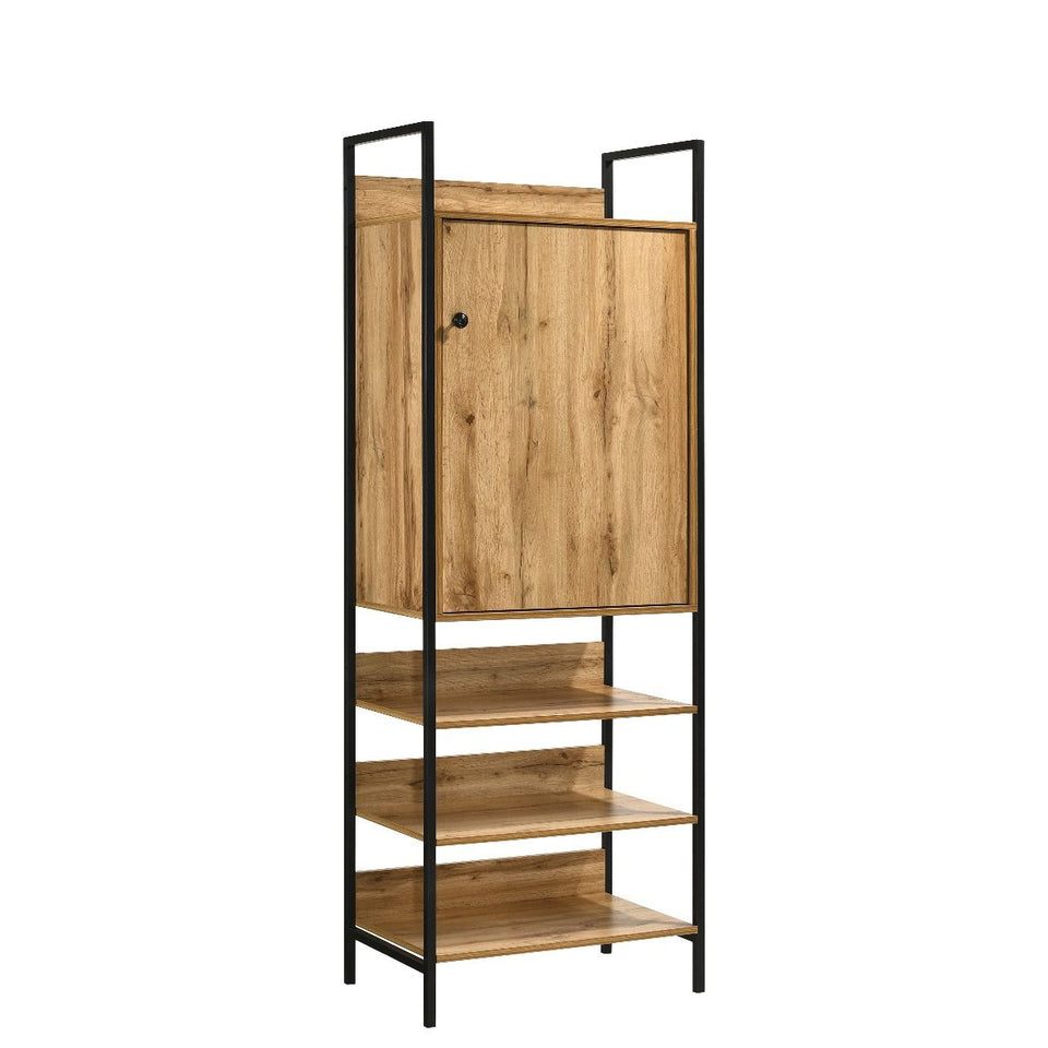 3 Piece Open Wardrobe Bedroom Furniture Set Wardrobe Drawers Metal Frame and Legs-– Stylish Storage Solution