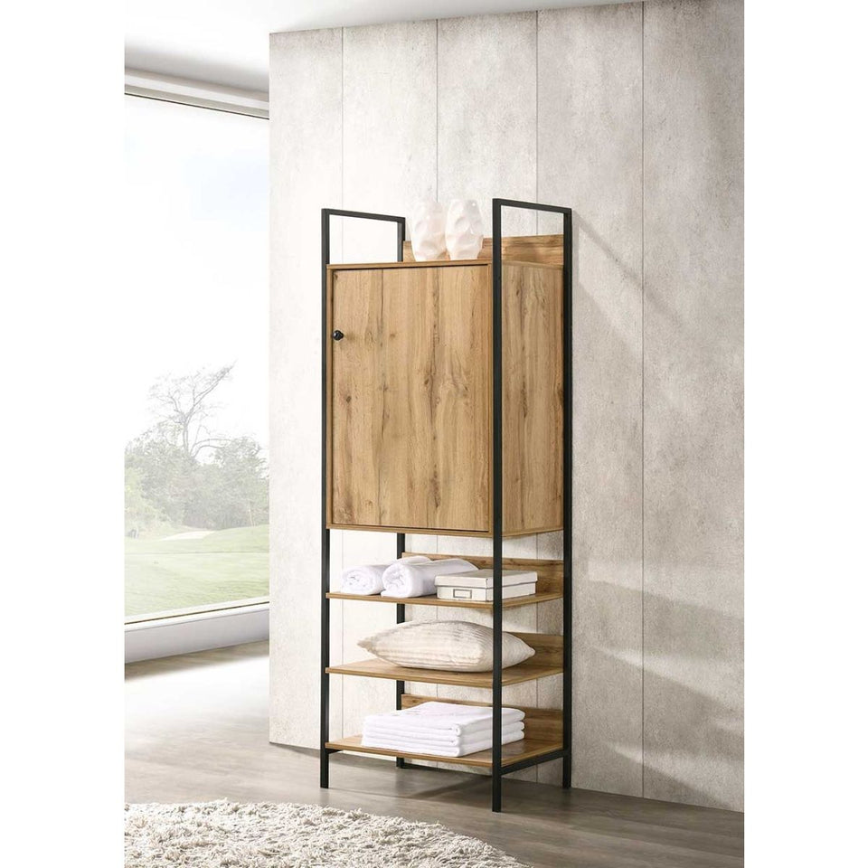 3 Piece Open Wardrobe Bedroom Furniture Set Wardrobe Drawers Metal Frame and Legs-– Stylish Storage Solution