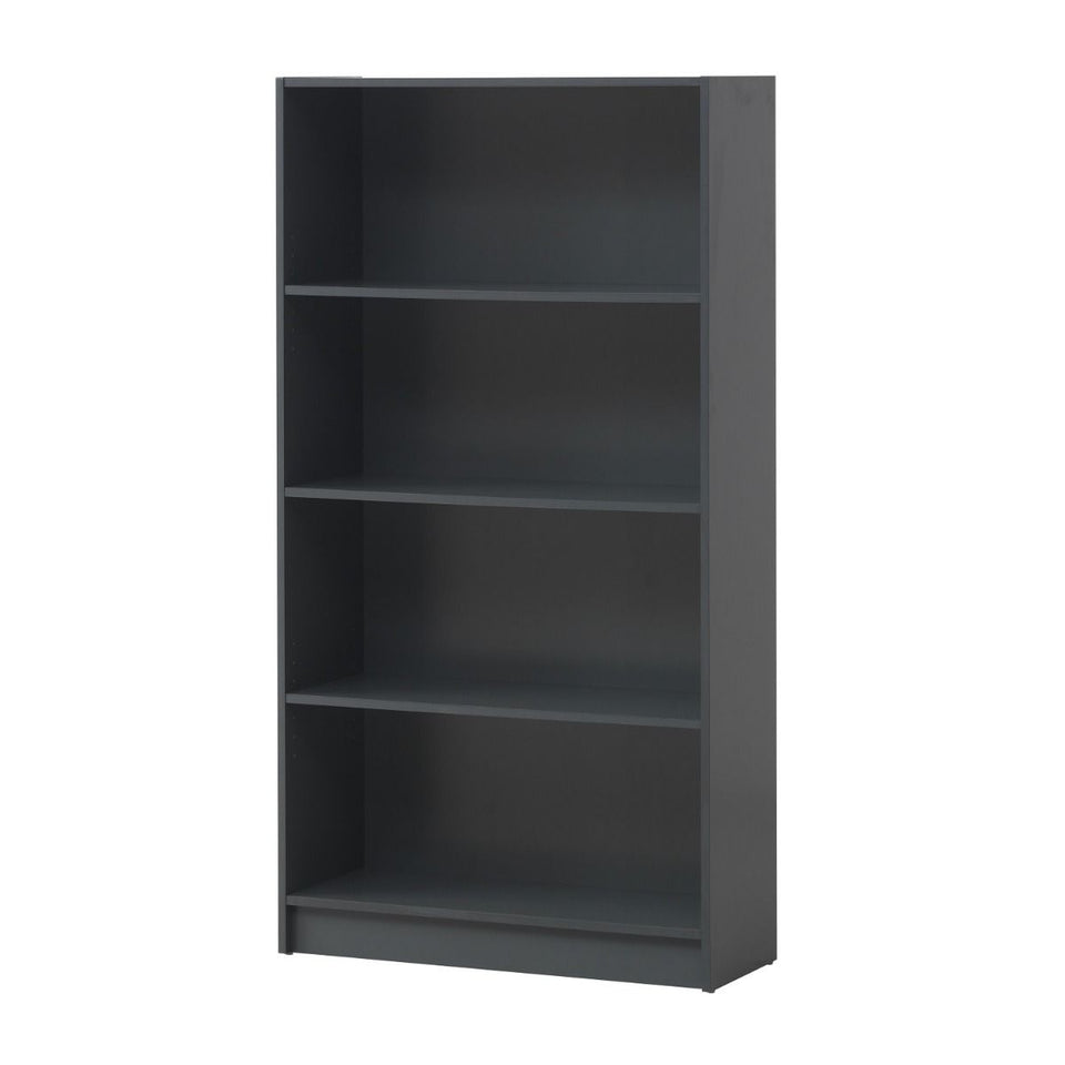 Modern Design Tall Bookcase 4 Tier Adjustable Shelves Unit.