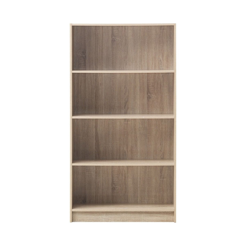 Modern Design Tall Bookcase 4 Tier Adjustable Shelves Unit.