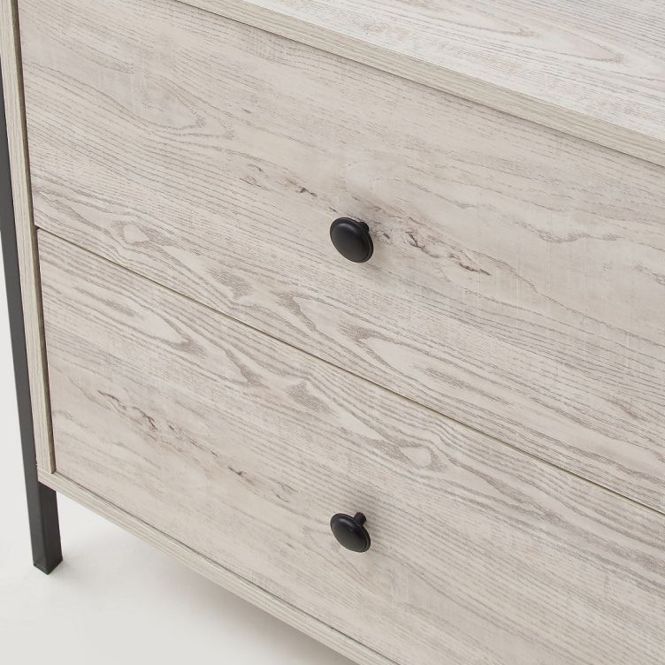 Open Wardrobe with 2 Drawers  2 Shelves – Wardrobe Storage with Hanging Space and Shelving