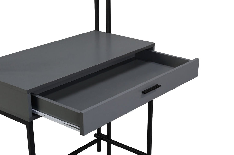 Modern Lavish Kitchen Isle dressing table with mirror, featuring a sleek design, smooth surface, and elegant bedroom decor.