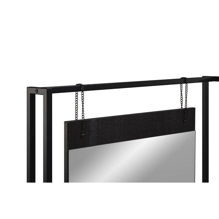 Stylish Black Dressing Table with Mirror – Modern Makeup Desk for Elegant Bedrooms