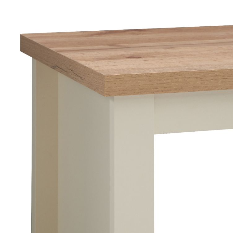 Ite Cream Lamp Side Table with Shelf Versatile Living Room and Bedroom Furniture