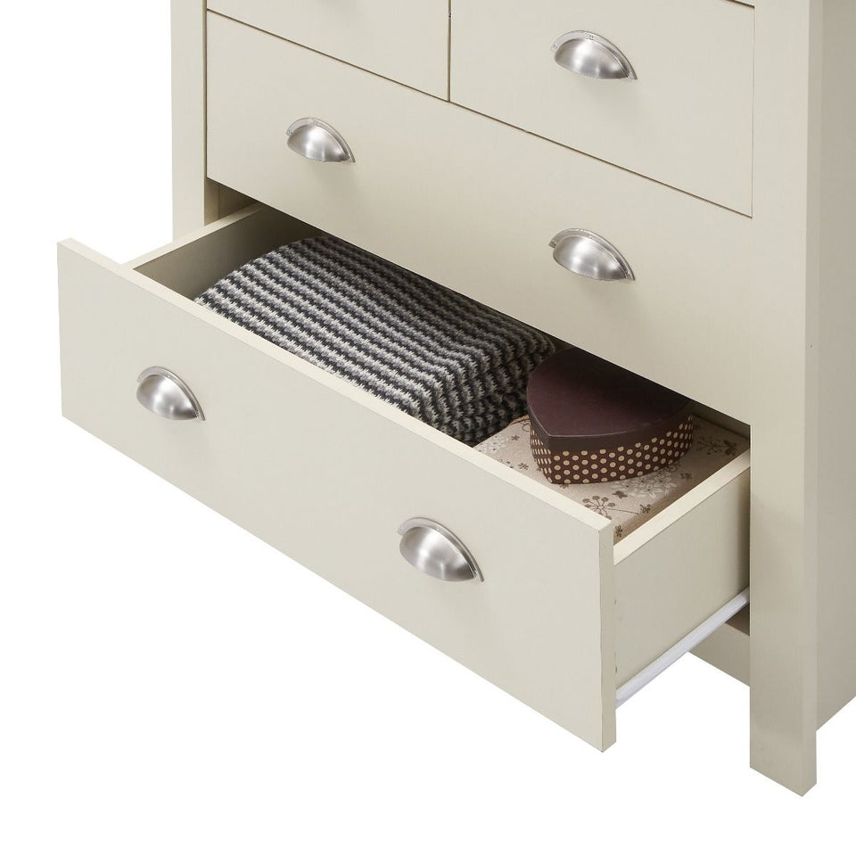Ite  4 Drawer Chest of Drawers - Cream Bedroom Furniture with Storage