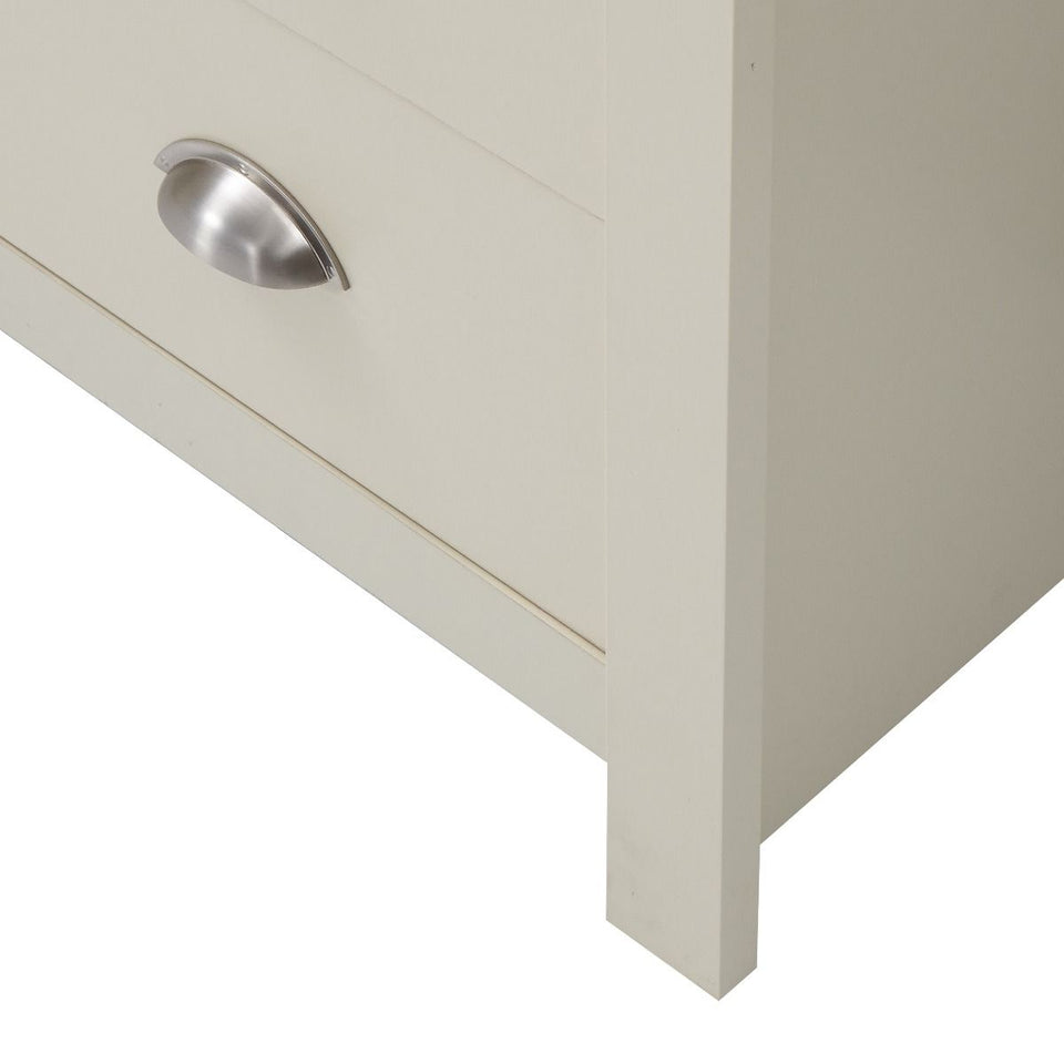 Ite  4 Drawer Chest of Drawers - Cream Bedroom Furniture with Storage