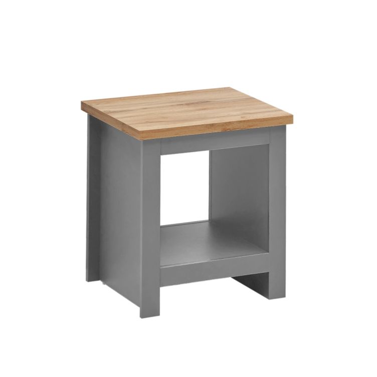 Light Grey Lamp Side Table Ite Range Stylish Storage for Living Room or Bedroom