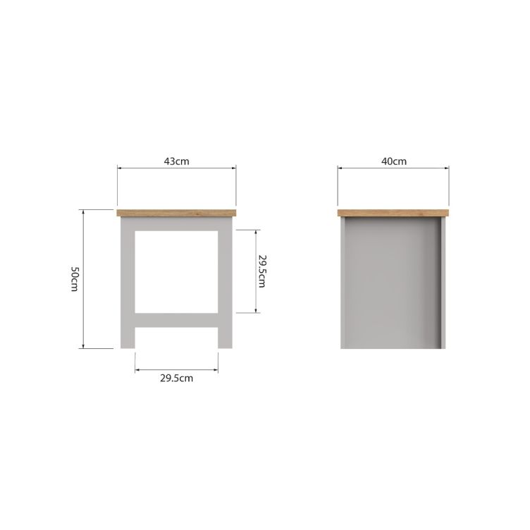 Light Grey Lamp Side Table Ite Range Stylish Storage for Living Room or Bedroom
