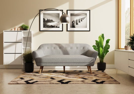 SNOWDONIA 3 SEATER SOFA LIGHT GREY