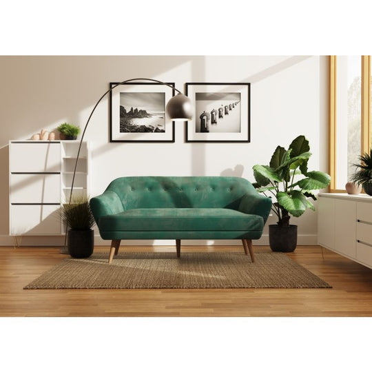 SNOWDONIA 3 SEATER SOFA GREEN