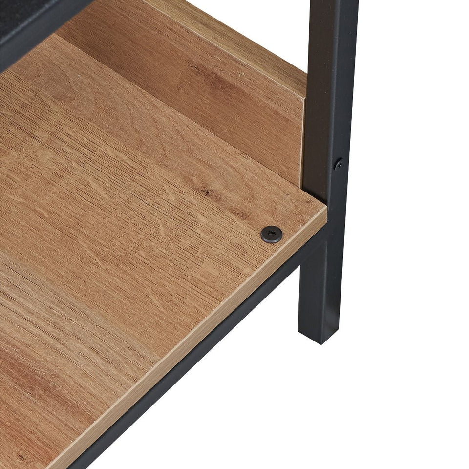 Alaga Wardrobe with Hanging Rail and Shelves 3 – Riviera Oak Wardrobe Storage Cupboard for Bedroom Furniture