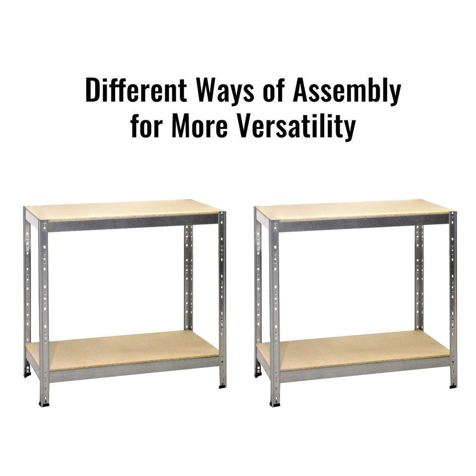 4 Tier Heavy Duty Metal Galvanised Shelving Rack Unit Garage Storage Shelf 175kg load shelf