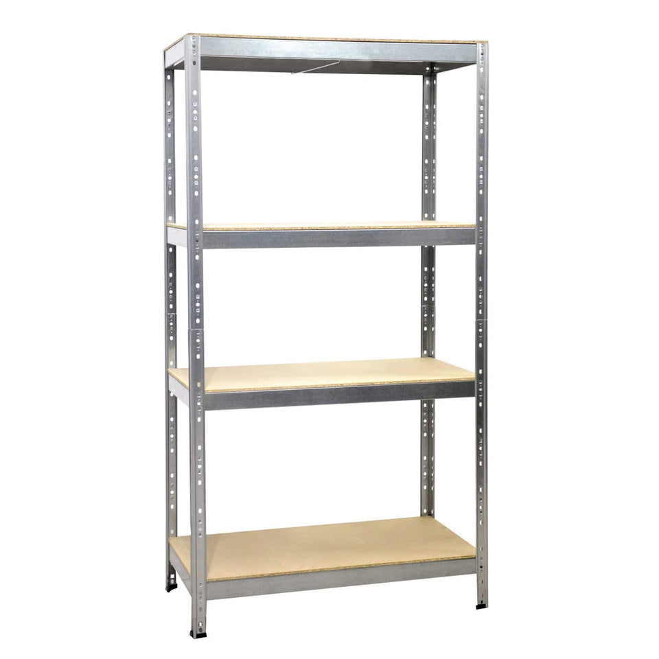 4 Tier Heavy Duty Metal Galvanised Shelving Rack Unit Garage Storage Shelf 175kg load shelf