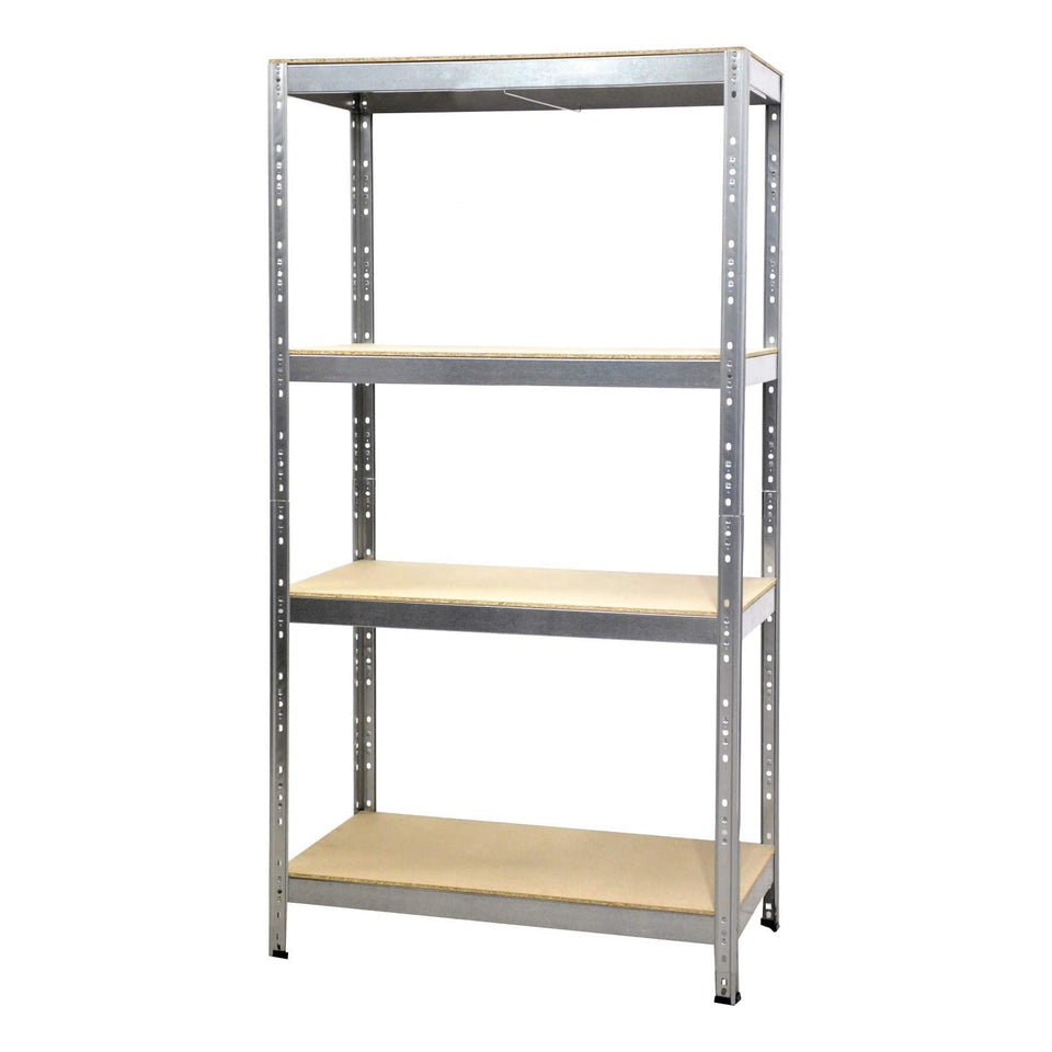 4 Tier Heavy Duty Metal Galvanised Shelving Rack Unit Garage Storage Shelf 175kg load shelf