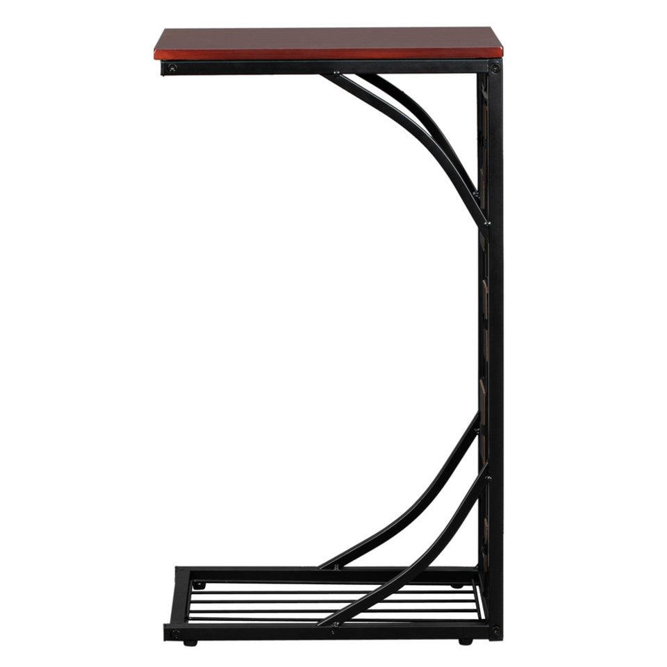 Iron Side Table Coffee Table Brown