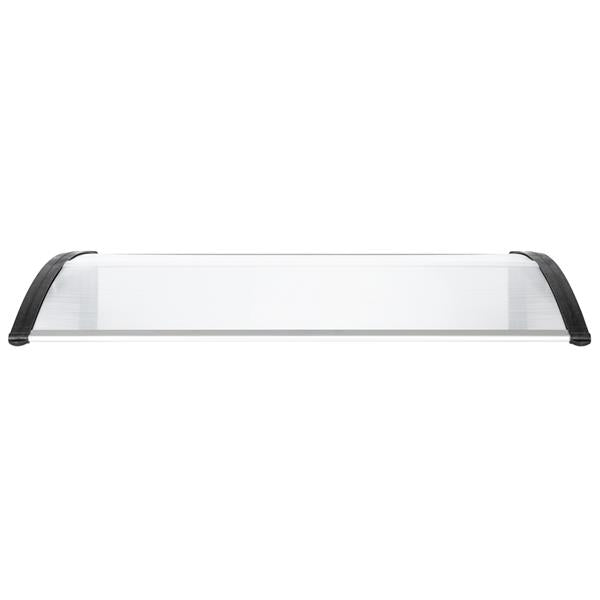 HT-120 x 80 Household Application Door & Window Rain Cover Eaves Canopy White & Black Bracket