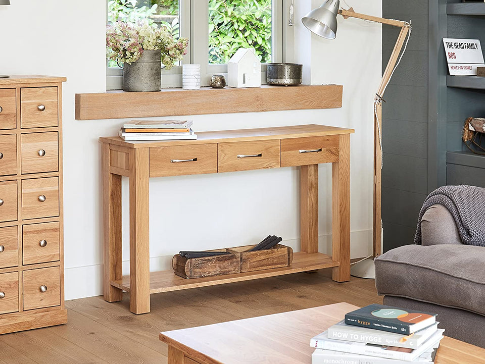 Mobel Oak Console Table