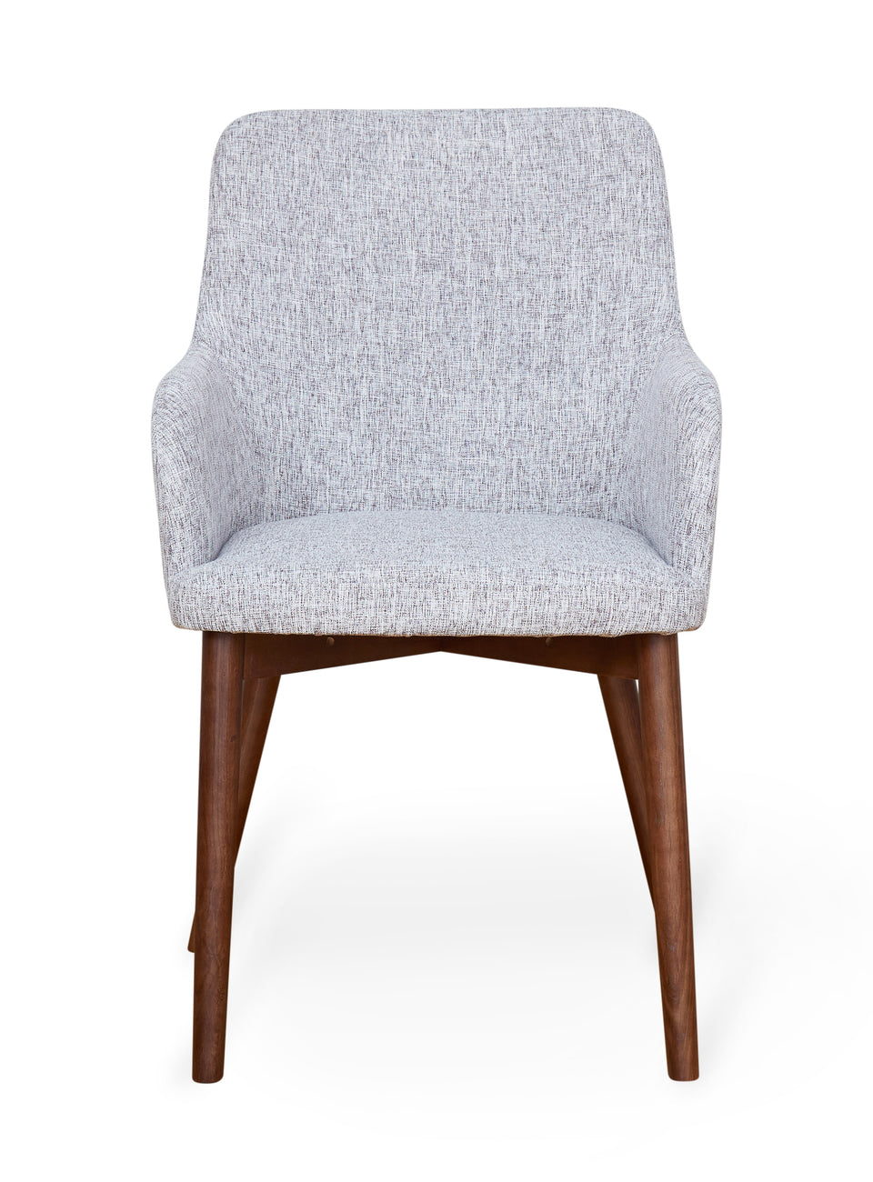 Walnut Light Grey Chair (Pack of two)