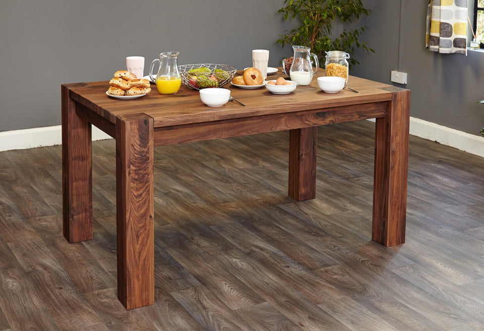 Walnut Dining Table set 150cm (4-6 Seater)