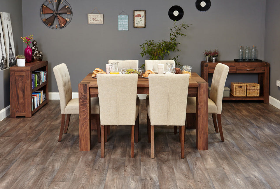 Walnut Dining Table set 150cm (4-6 Seater)