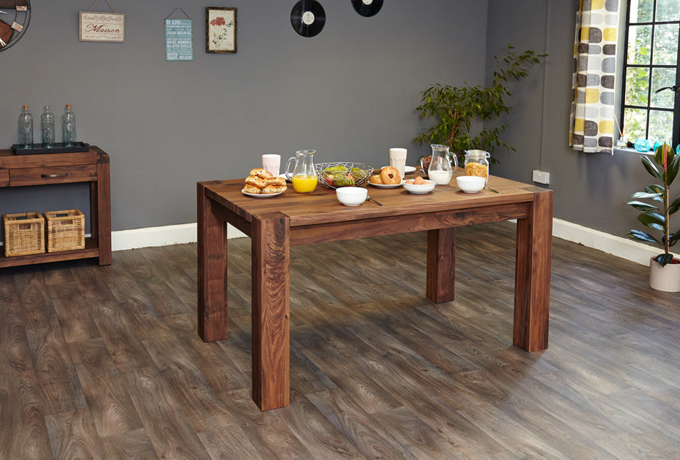 Walnut Dining Table set 150cm (4-6 Seater)