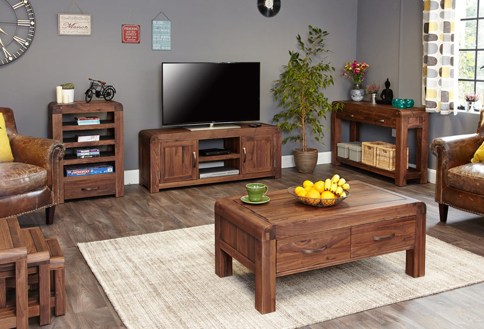 Shiro Walnut Widescreen Television Cabinet