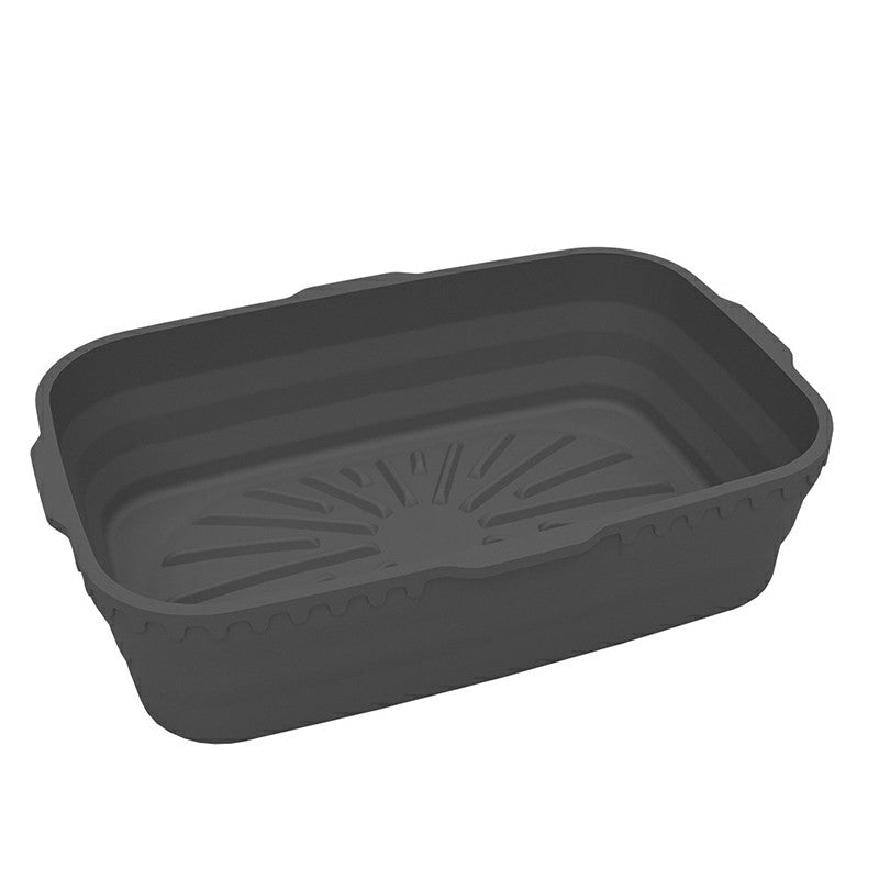 Rectangle Microwavable Air Fryer Silicone Pot Baking Basket Oven Non Stick Reusable Liners
