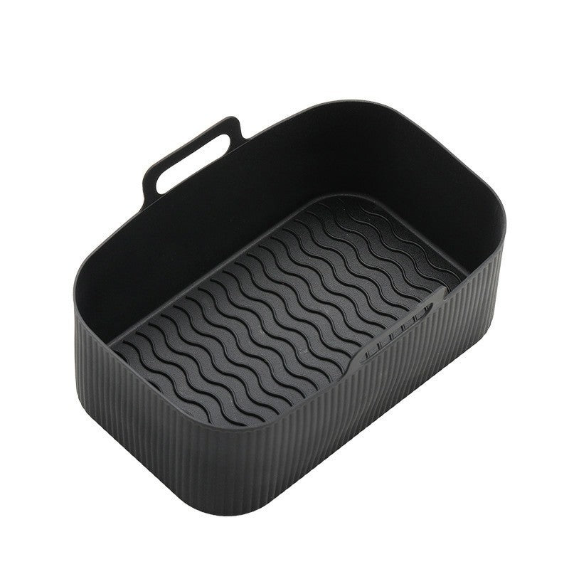 2PCS Air Fryer Silicone Tray Dish Dual 2 Basket Baking Pan Oven Pot Plate  Liner Dual