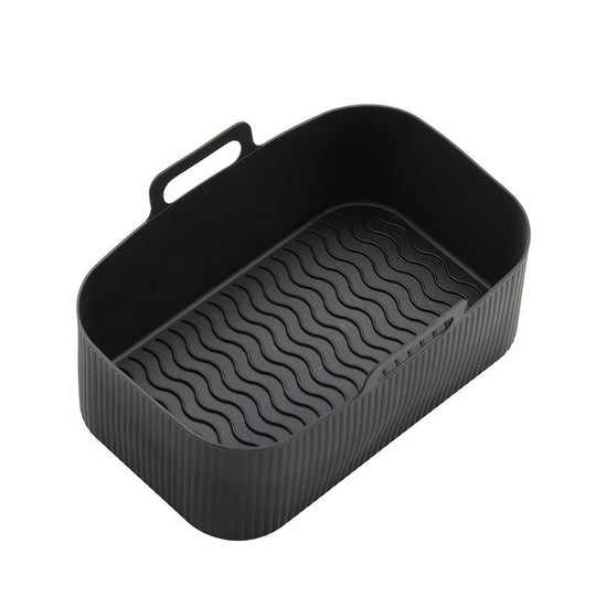 2PCS Silicone Pots Kitchen BBQ Plate Heating Baking Pan Fit For Air Fryer