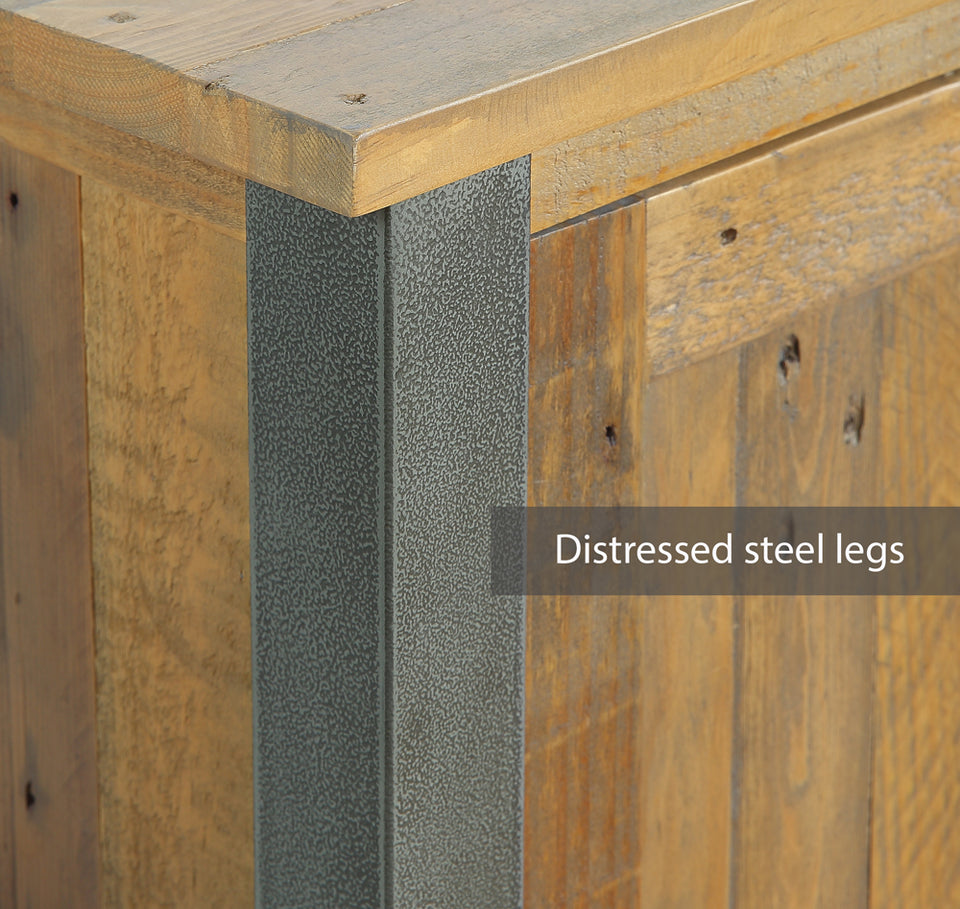 Urban Elegance - Reclaimed Small Corner Bookcase