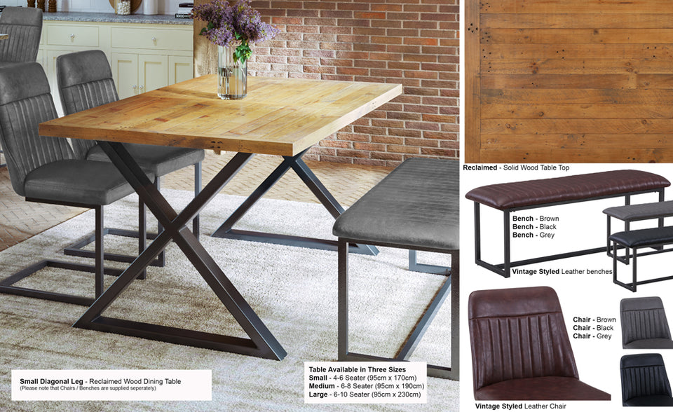 Urban Elegance - Reclaimed (Diagonal Leg)