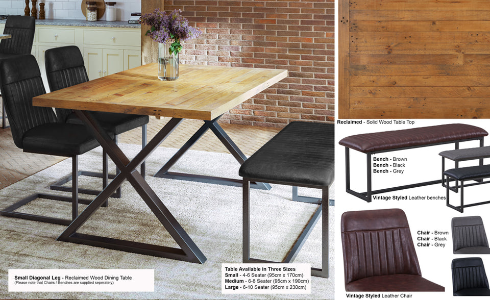 Urban Elegance - Reclaimed (Diagonal Leg)