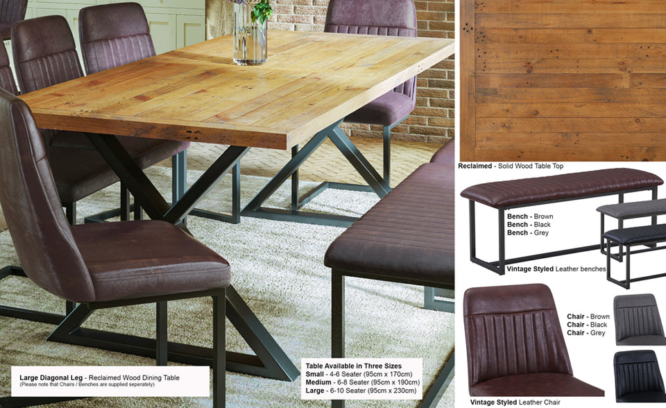 Urban Elegance - Reclaimed (Diagonal Leg)