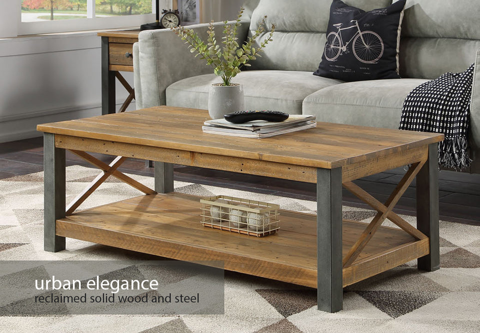 Urban Elegance - Reclaimed Coffee Table - Lavish Kitchen Isle