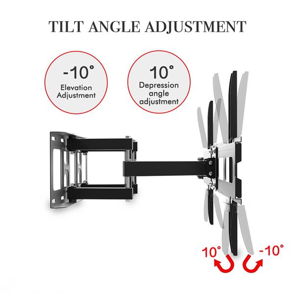32-70 Inch Double Pendulum Large Base TV Stand Tmds-101 Bearing 50Kg