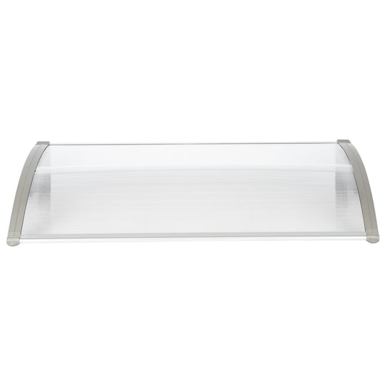 Household Application Door & Window Rain Cover Eaves Canopy White & Grey Bracket- HT-120 x 80