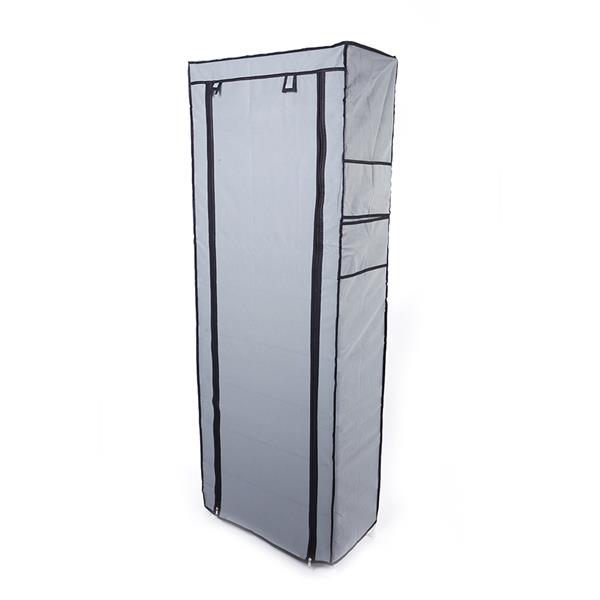Fashionable Room-saving 9 Lattices Non-woven Fabric Shoe Rack Grey