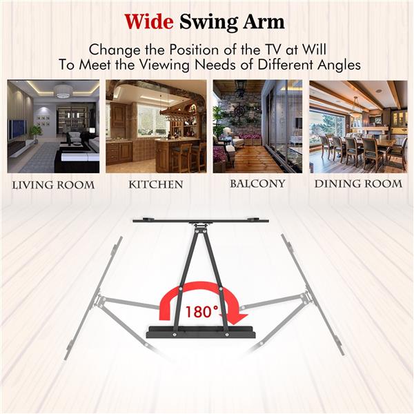 32-70 Inch Double Pendulum Large Base TV Stand Tmds-101 Bearing 50Kg