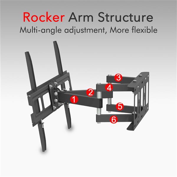 32-70 Inch Double Pendulum Large Base TV Stand Tmds-101 Bearing 50Kg