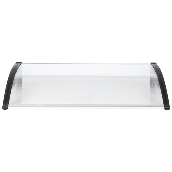 HT-120 x 80 Household Application Door & Window Rain Cover Eaves Canopy White & Black Bracket