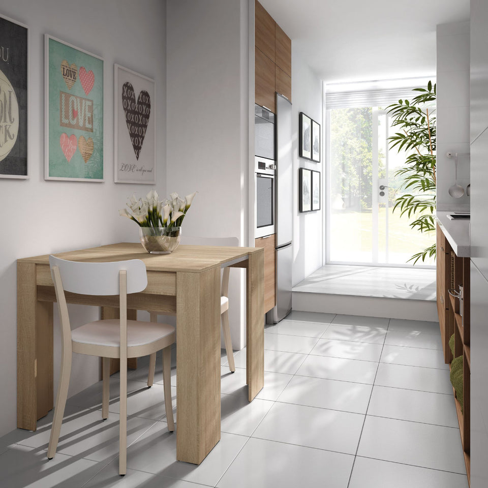 Oak Effect Extending Dining Table (51-227cm) - Lavish Kitchen Isle
