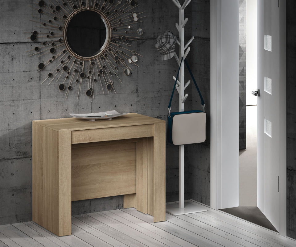 Oak Effect Extending Dining Table (51-227cm) - Lavish Kitchen Isle