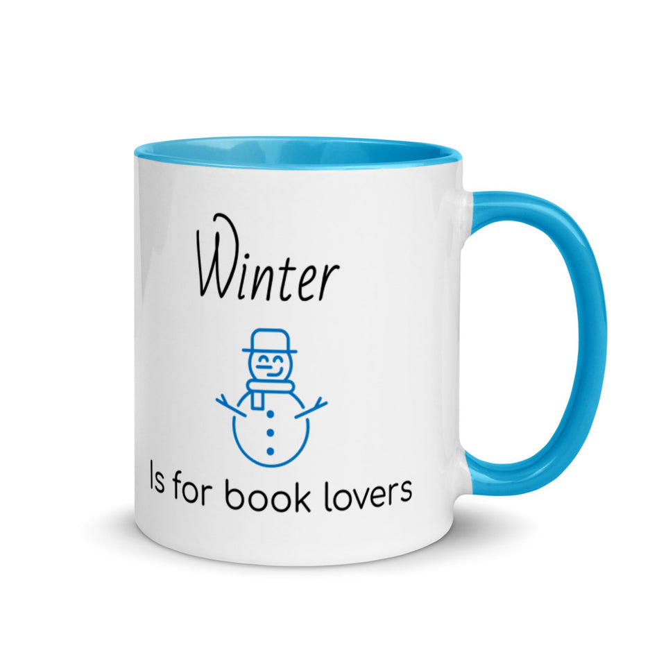 Winter is for book lovers mug, Christmas Mugs, Christmas Coffee gift