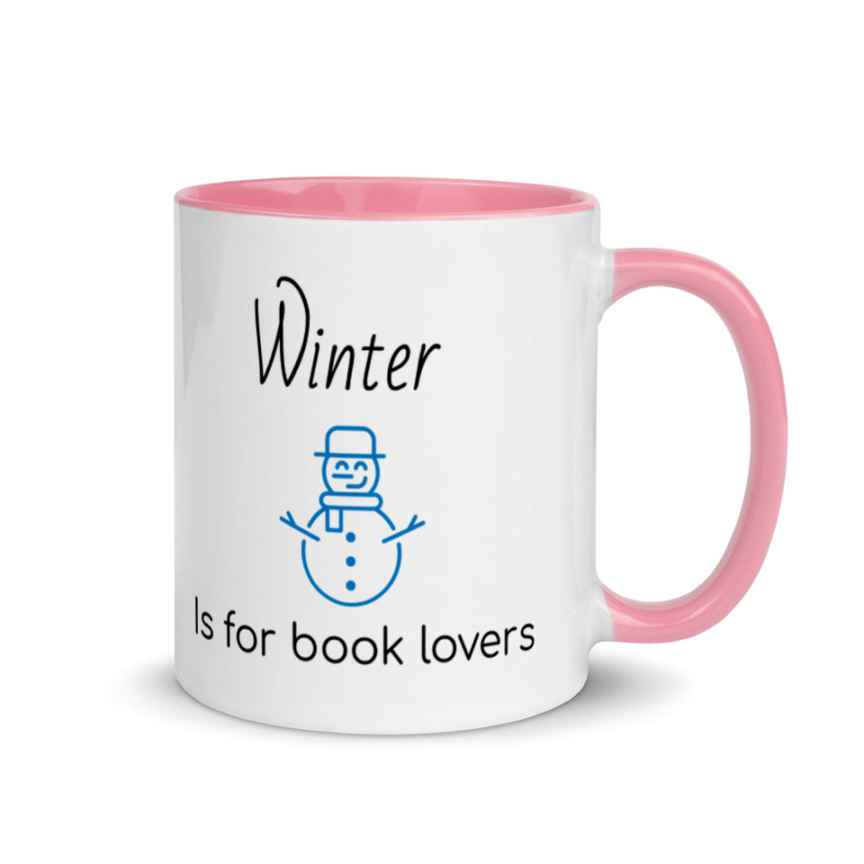 Winter is for book lovers mug, Christmas Mugs, Christmas Coffee gift
