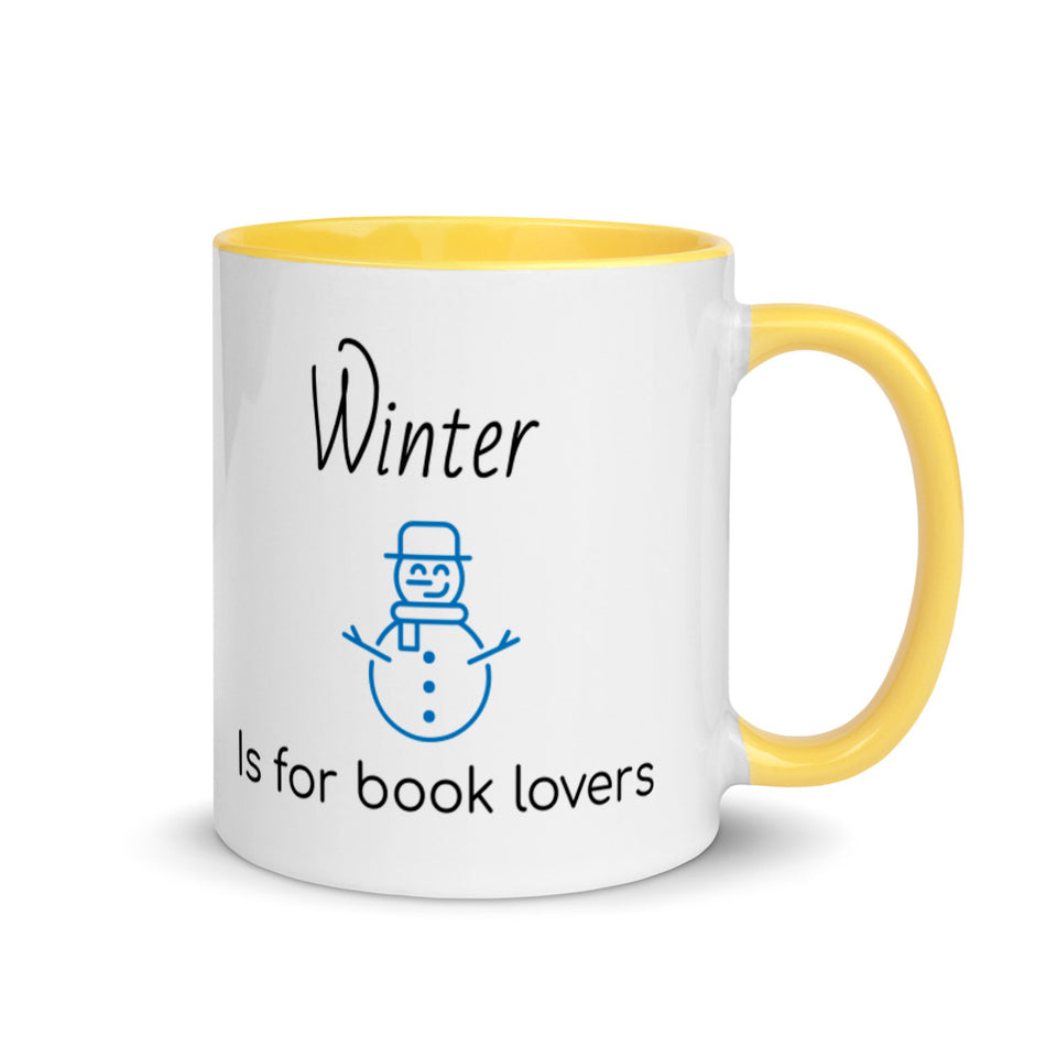 Winter is for book lovers mug, Christmas Mugs, Christmas Coffee gift
