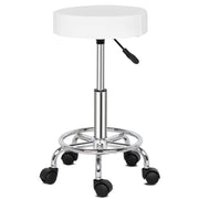 Round Stool Feet Rotation Bar Stool White - Lavish Kitchen Isle