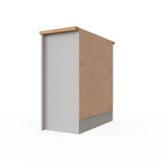 Light grey Lavish Kitchen Isle sideboard cabinet with 2 drawers and 2 doors, stylish storage for living or dining room furniture.