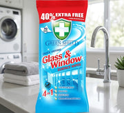Greenshield Glass & Window Cleaning Sheets 70 Pack – Pack of 12